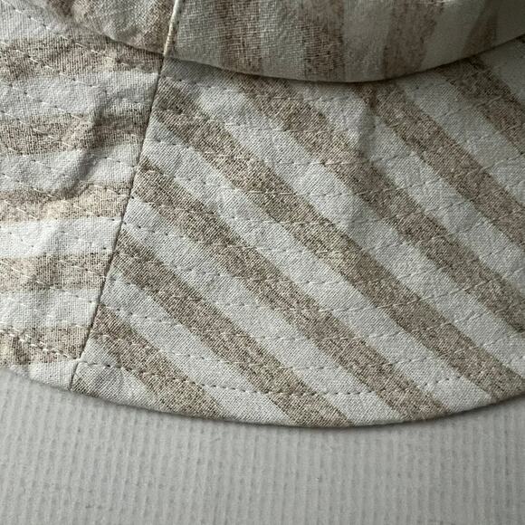 Wyeth Cotton Linen Stripe Bucket Hat Women One Size NEW main image 11
